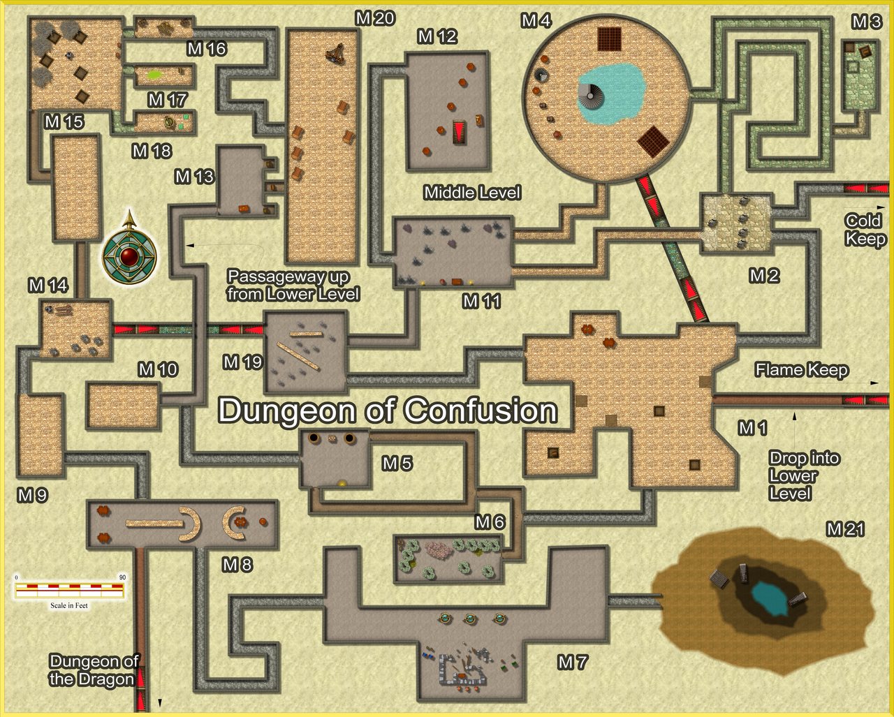 Nibirum Map: dungeon of confusion middle by JimP